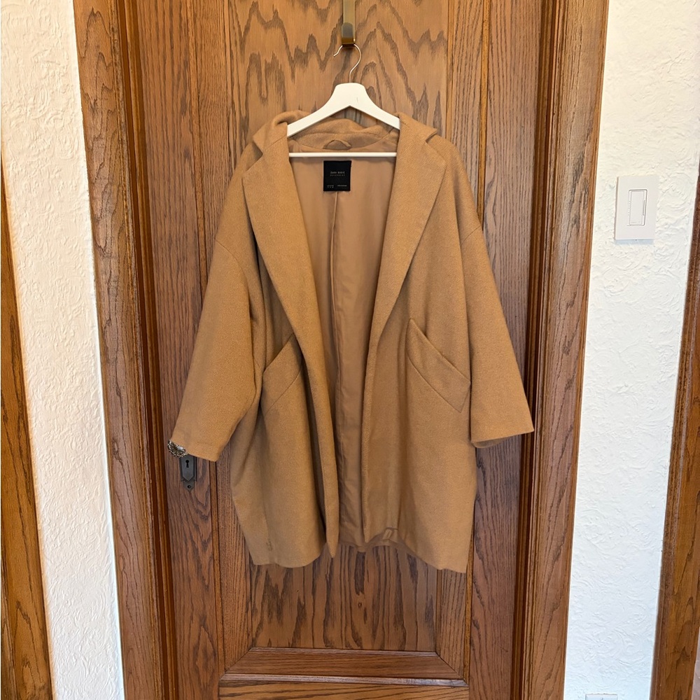 Zara Beige Outerwear Coat